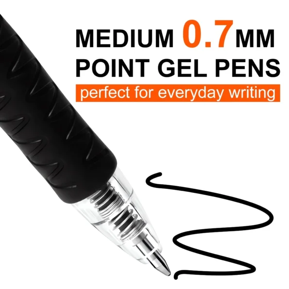 Black gel pens fine point
