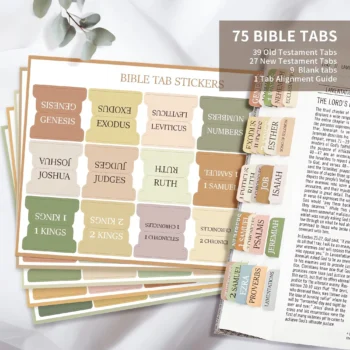 Boho Bible Tabs for Easy Scripture Navigation
