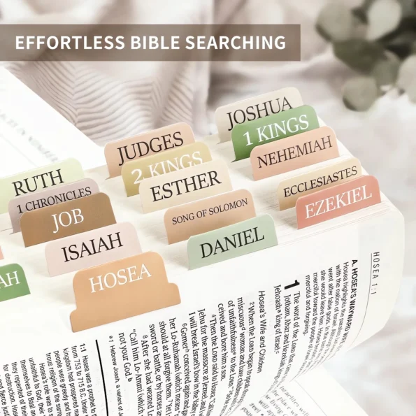 Boho Bible Tabs for Easy Scripture Navigation