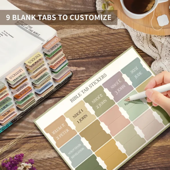 Boho Bible Tabs for Easy Scripture Navigation