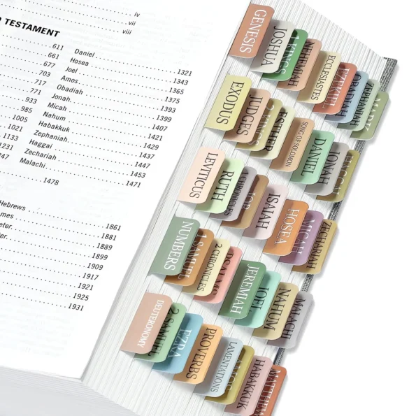 Boho Bible Tabs for Easy Scripture Navigation