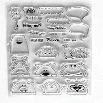 Clear stamps for card making