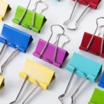 Colored binder clips for office and school use (1)