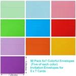 Colored envelopes self seal for invitations (6)