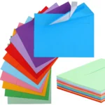 Colored envelopes self seal for invitations