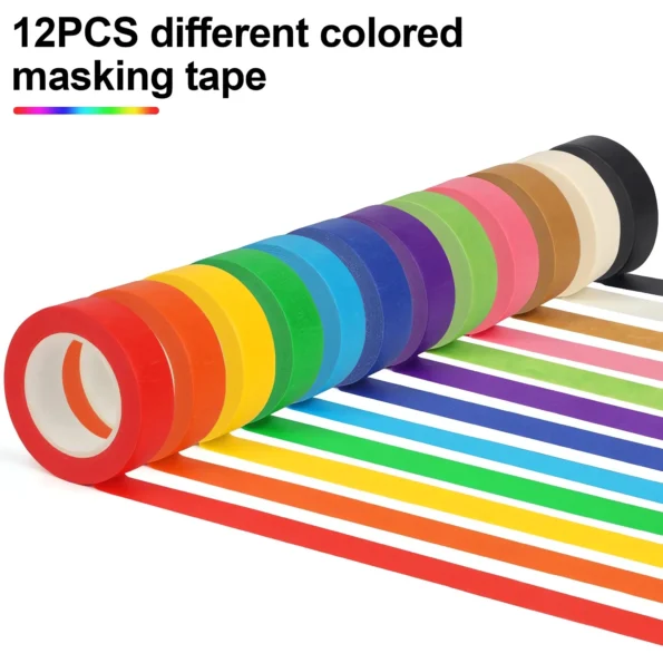 Colored masking tape for crafts