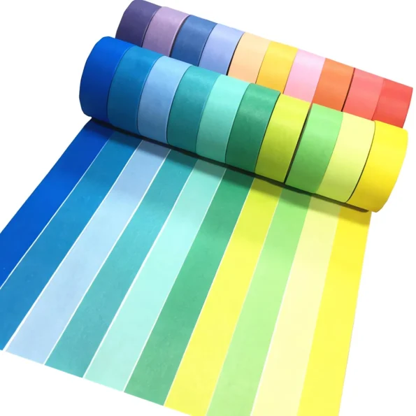 Colored washi tape set