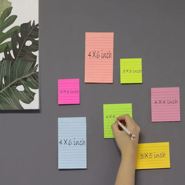 Colorful Sticky Notes Pad for Office and School
