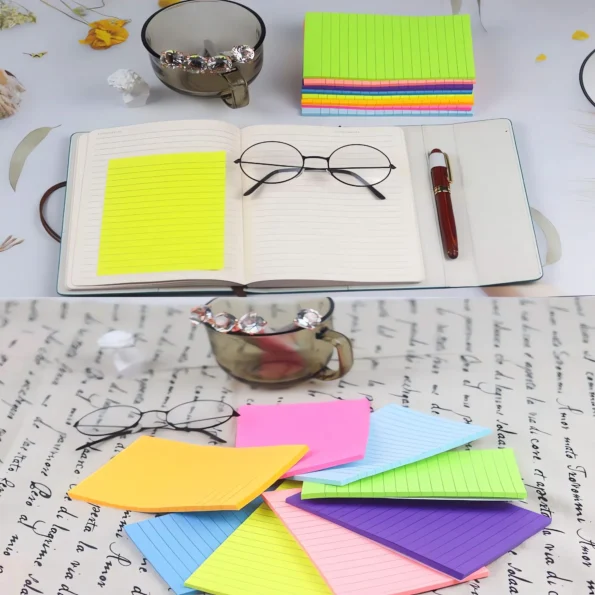 Colorful Sticky Notes Pad for Office and School