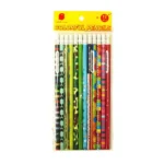 Colorful pencils with erasers for kids and school (4)