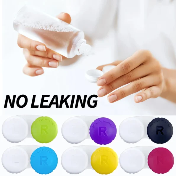 Compact Contact Lens Case for Travel
