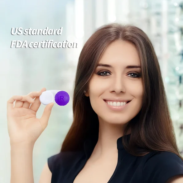 Compact Contact Lens Case for Travel