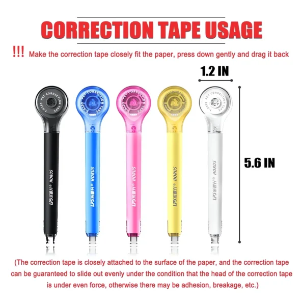 Correction tape pen set white