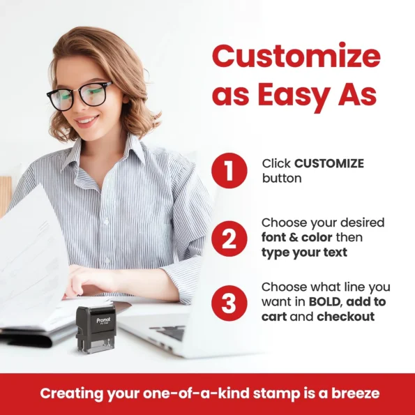 Custom self inking stamp