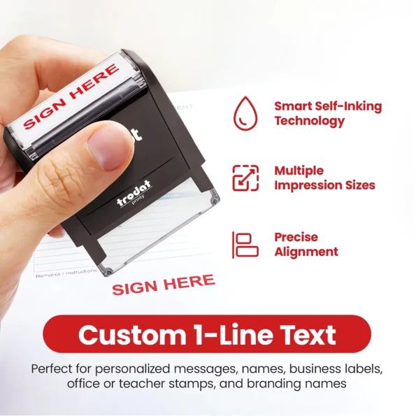 Custom self inking stamp