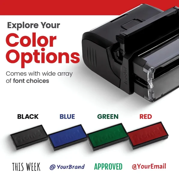 Custom self inking stamp