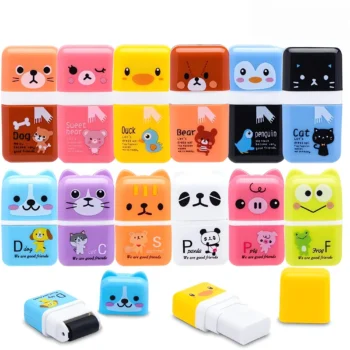 Cute roller pencil erasers for kids