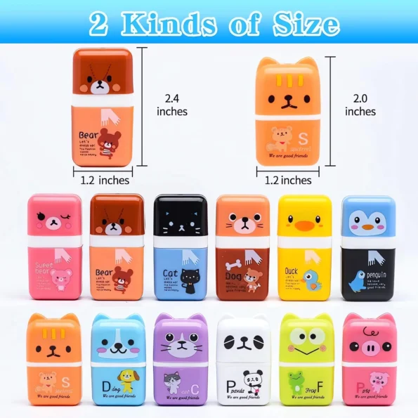 Cute roller pencil erasers for kids