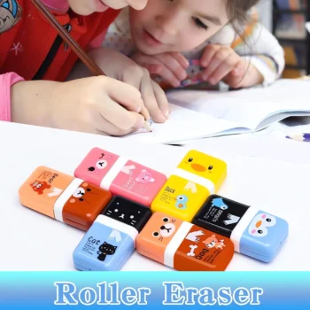 Cute roller pencil erasers for kids