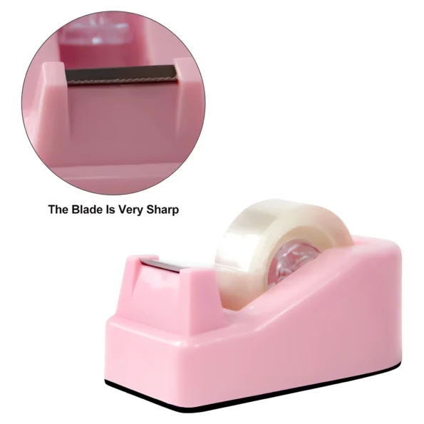Desktop tape dispenser with weighted base