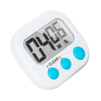 Digital kitchen timer magnetic back