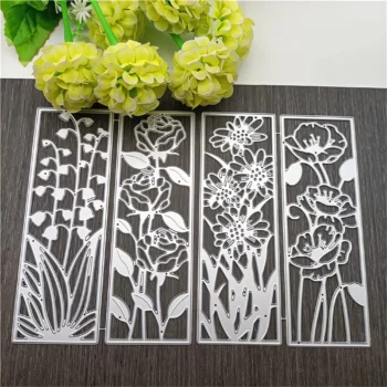 Flower frame metal cutting dies for card making