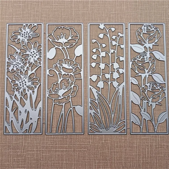 Flower frame metal cutting dies for card making