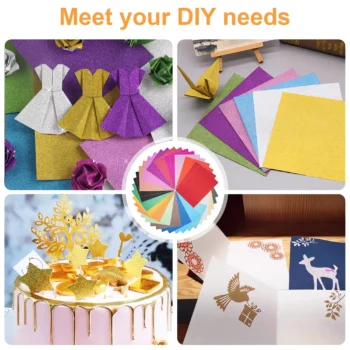 Glitter cardstock for crafts