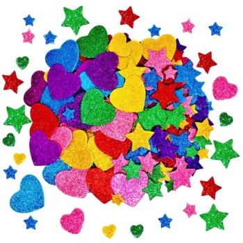 Glitter foam stickers for kids crafts
