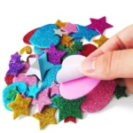 Glitter foam stickers for kids crafts (1)