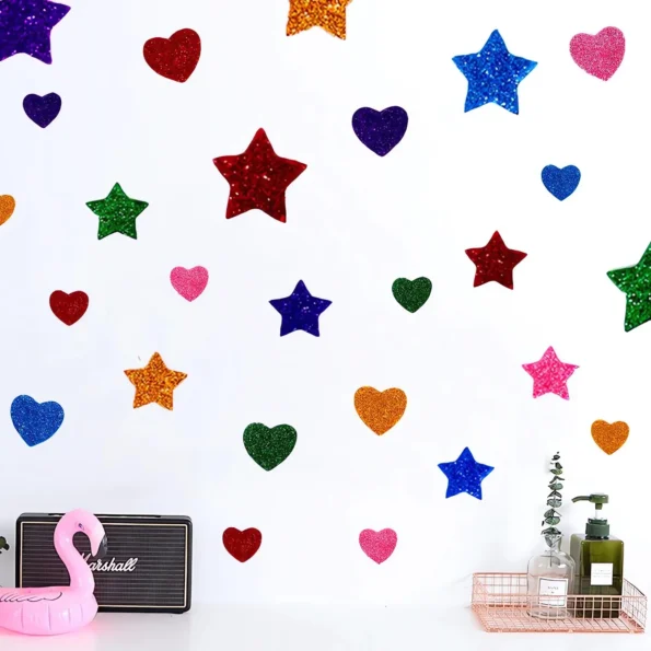 Glitter foam stickers for kids crafts