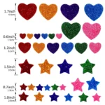 Glitter foam stickers for kids crafts (1)