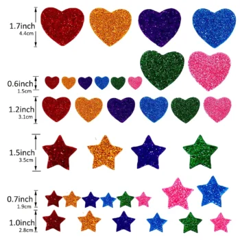 Glitter foam stickers for kids crafts