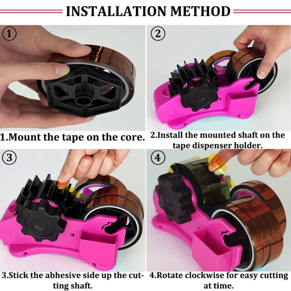 Heat tape dispenser sublimation
