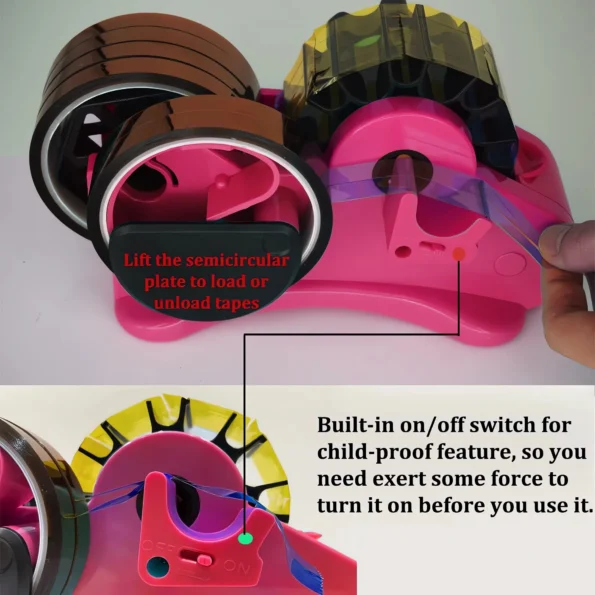 Heat tape dispenser sublimation