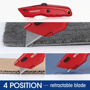 Heavy duty utility knife retractable box cutter