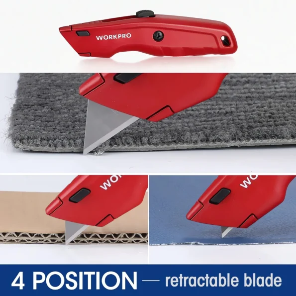 Heavy duty utility knife retractable box cutter