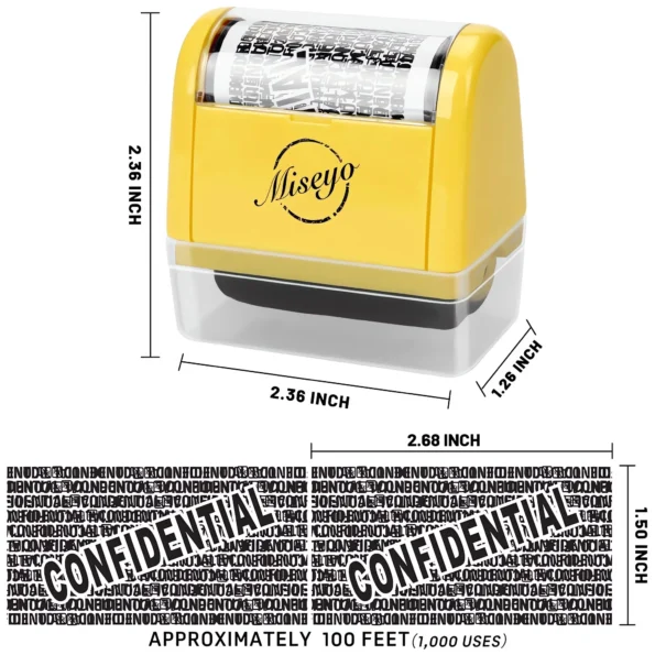 Identity protection roller stamp