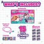 Kawaii holographic mini stickers roll set (1)