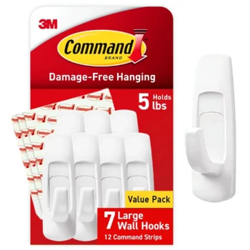 Large utility hooks damage free wall hanging