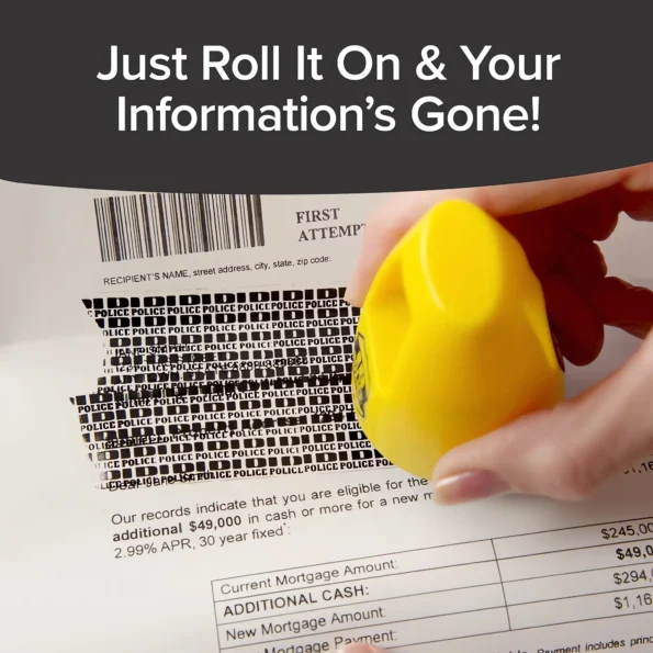 Ldentity Theft Protection Roller Stamp