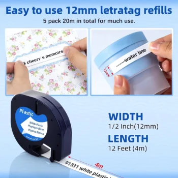 LetraTag Label Maker Refill Tape