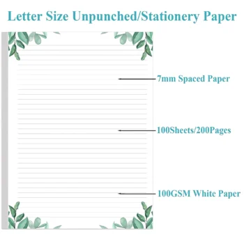 Letter Size Lined Filler Paper for Writing Notes