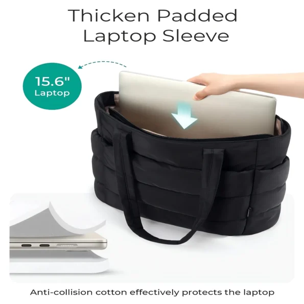 Lightweight Quilted Tote Bag for Women