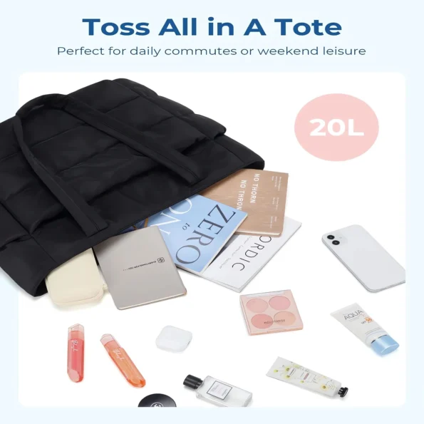 Lightweight Quilted Tote Bag for Women