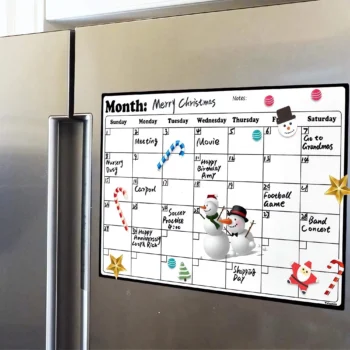 Magnetic dry erase calendar for fridge