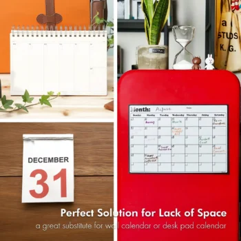 Magnetic dry erase calendar for fridge