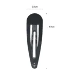 Metal snap hair clips for women (6)