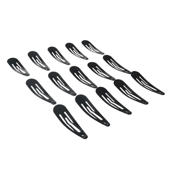 Metal snap hair clips for women