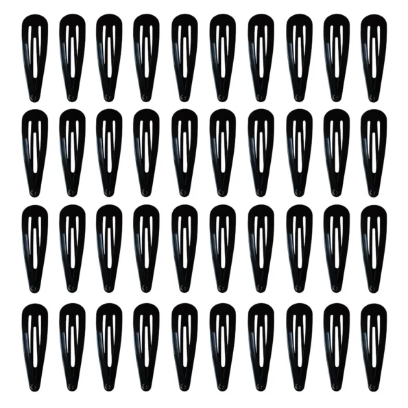 Metal snap hair clips for women